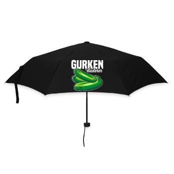 Gurken Flüsterer - Regenschirm (klein) - Schwarz - Vorne