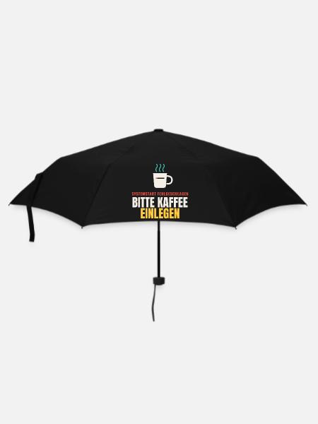 Systemstart fehlgeschlagen – Bitte Kaffee einlegen - Regenschirm (klein) - Schwarz