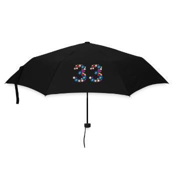 Fleurs 33 - Parapluie standard - noir - Devant