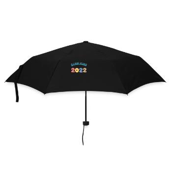 Schulkind 2022 Erste Klasse Geschenke und Shirts - Regenschirm (klein) - Schwarz - Vorne