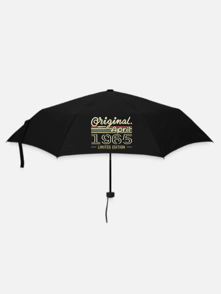 Avril 1965 Cadeau 60e Anniversaire Avril 1965 - Parapluie standard - noir