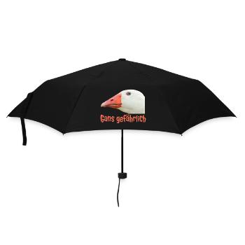 Ganz Gefährlich Gänsekopf - Regenschirm (klein) - Schwarz - Vorne