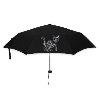 Chat : mots autour du chat pour amoureux des chats - Parapluie standard - noir - Devant