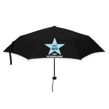 Stiefvater Der Extraklasse Bester Stiefpapa Papa - Regenschirm (klein) - Schwarz - Vorne