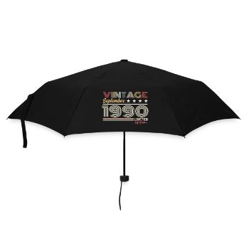 Vintage Septembre 1990 Septembre 1990 September - Parapluie standard - noir - Devant