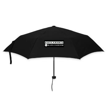 Love Whisky Hate Fascism - Umbrella (small) - black - Front