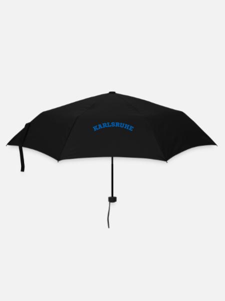 Karlsruhe - Regenschirm (klein) - Schwarz