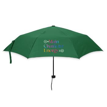 Personnage principal Énergie smiley - Parapluie standard - vert bouteille - Devant