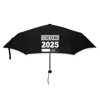 Scheidung 2025 Ehe Aus Trennung Geschieden - Regenschirm (klein) - Schwarz - Vorne