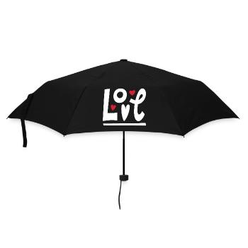 Amour - Parapluie standard - noir - Devant