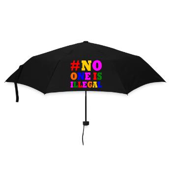 No one is illegal - Umbrella (small) - black - Front
