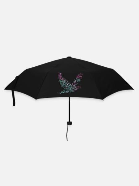 Friedenstaube Vogel Frieden - Regenschirm (klein) - Schwarz