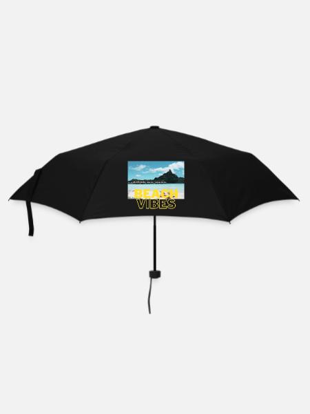 Beach 9 - Regenschirm (klein) - Schwarz