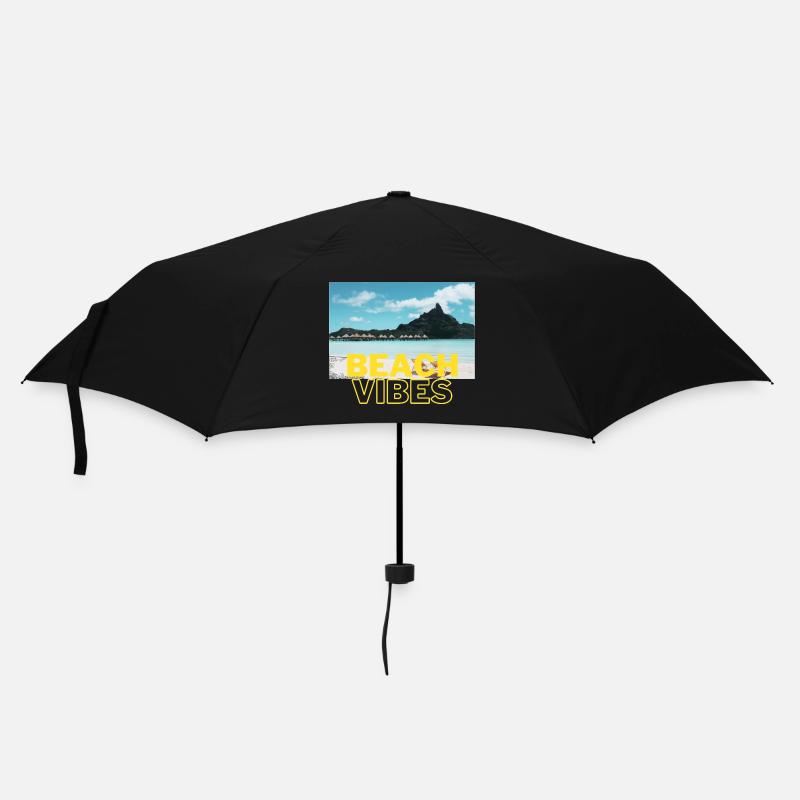 Beach 9 - Regenschirm (klein) - Schwarz