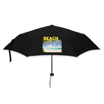 Beach 25 - Regenschirm (klein) - Schwarz - Vorne