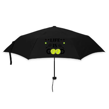 LIFE IS GOOD - Umbrella (small) - black - Front