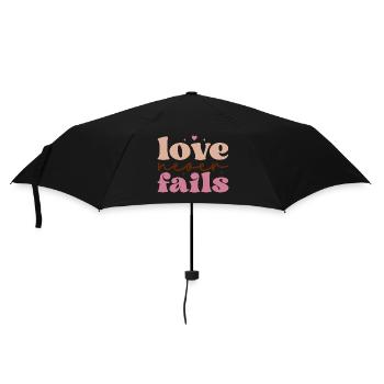 L’amour n’échoue jamais - Parapluie standard - noir - Devant