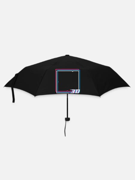 3D Rahmen - Regenschirm (klein) - Schwarz