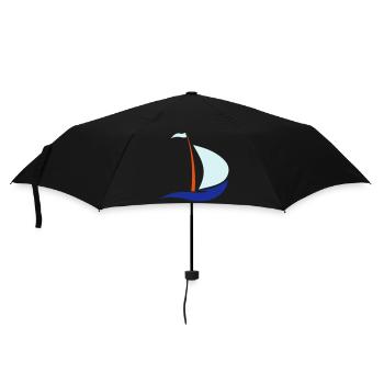 segelboot - Regenschirm (klein) - Schwarz - Vorne