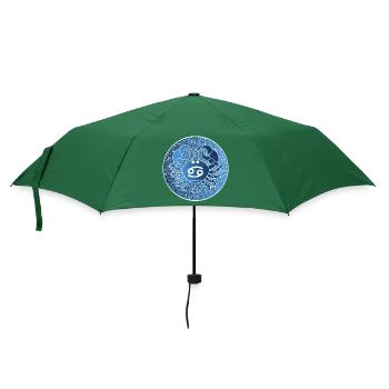 Sternzeichen: Krebs - Regenschirm (klein) - Flaschengrün - Vorne