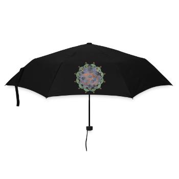 Yoga - Regenschirm (klein) - Schwarz - Vorne