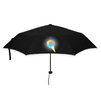 Ice cream cone ice cream cone soft ice cream waffle blasting - Umbrella (small) - black - Front