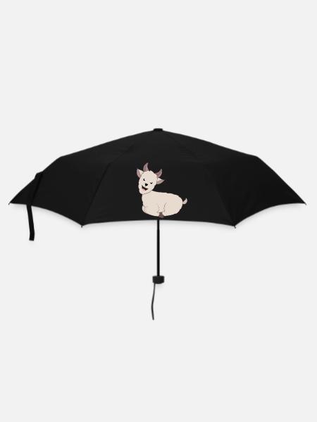 Ziege Ziegen Geiss - Regenschirm (klein) - Schwarz