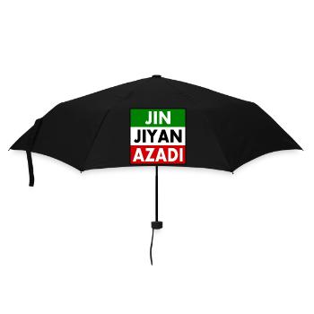 jin jiyan azadi - Regenschirm (klein) - Schwarz - Vorne