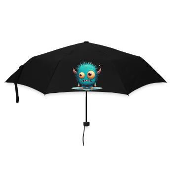 A strange monster to cuddle - Umbrella (small) - black - Front