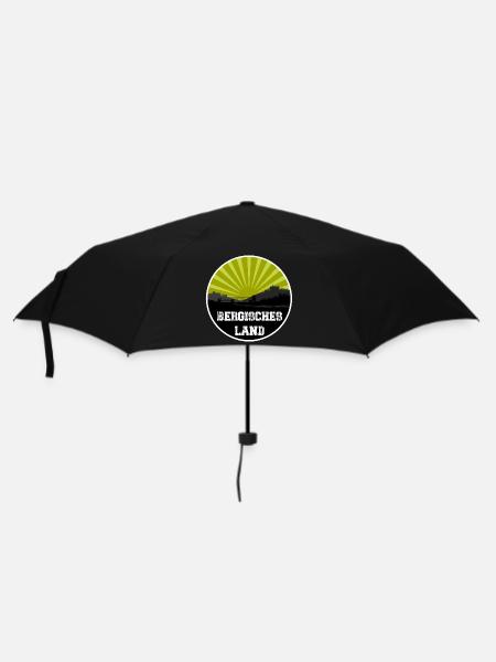 Bergisches Land Retro Skyline - Regenschirm (klein) - Schwarz