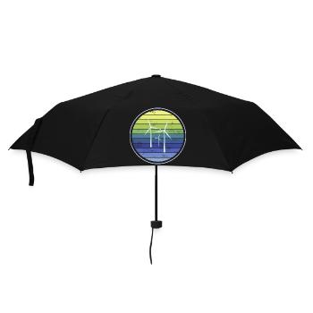 Wind Energy Sustainability - Umbrella (small) - black - Front