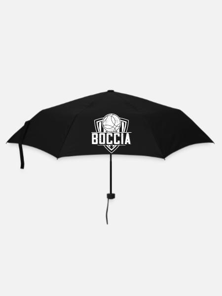 Bocciaspieler Bekleidung mit Boccia Kugeln Boccia - Regenschirm (klein) - Schwarz