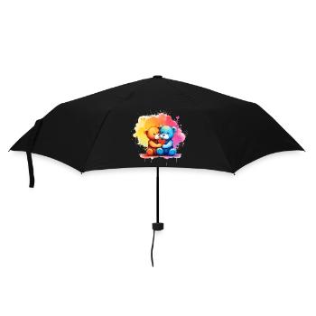 Liebe ist eine Bärennotwendigkeit - Regenschirm (klein) - Schwarz - Vorne