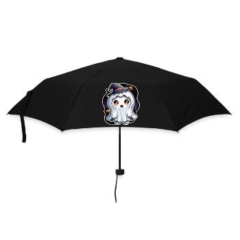Happy Halloween Ghost Ghost Girl Magic Hat - Umbrella (small) - black - Front