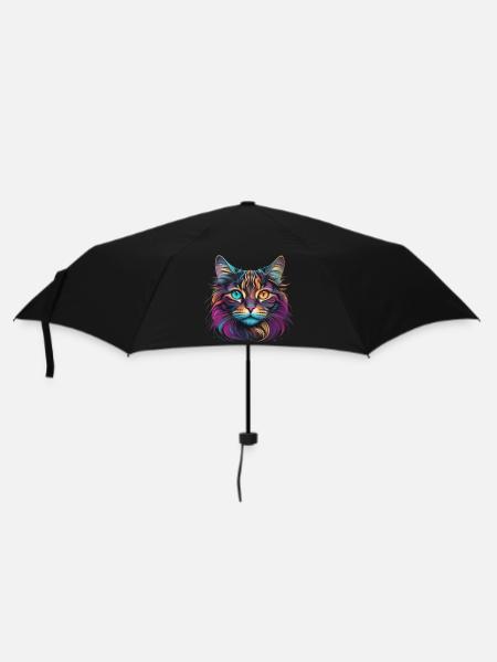 Tête de chat - Parapluie standard - noir