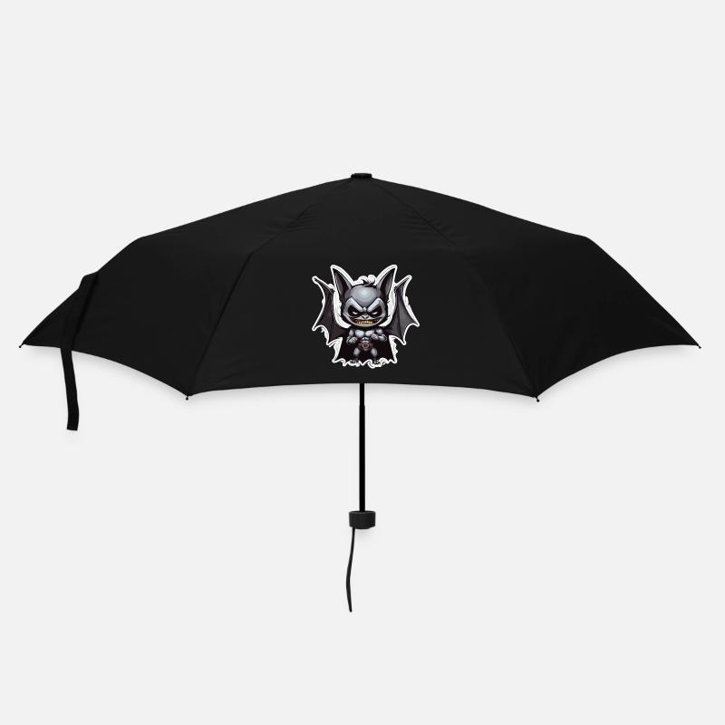 Fledermaus / Vampir / Dracula / Tier / Halloween - Regenschirm (klein) - Schwarz