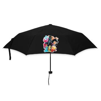 Cowboy / Wild West / Desert / Lasso / Rodeo - Umbrella (small) - black - Front