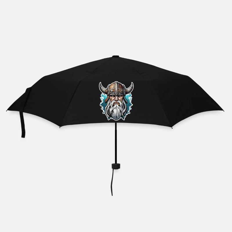 Wikinger / Thor / Odin / nordisch / keltisch - Regenschirm (klein) - Schwarz