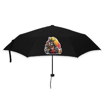 Samouraï / Japonais / Harakiri / Katana / Homme - Parapluie standard - noir - Devant