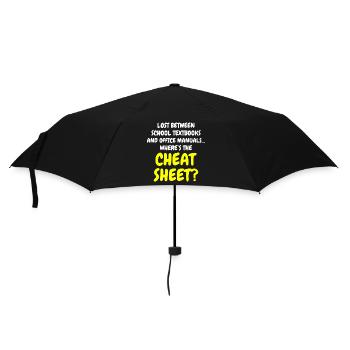 Travail Mèmes Bureau-Humour Lieu De Travail Drôle - Parapluie standard - noir - Devant