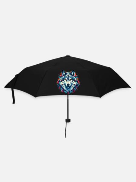 Wolf - Umbrella (small) - black