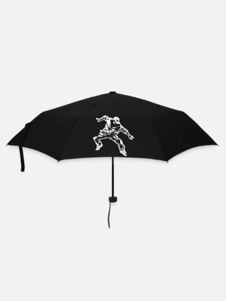 Breakdance Zeichnung - Regenschirm (klein) - Schwarz
