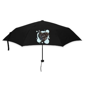 The black silky chicken - Umbrella (small) - black - Front