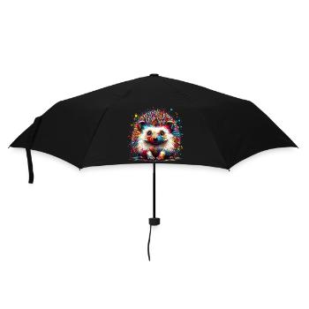 Igel - Regenschirm (klein) - Schwarz - Vorne