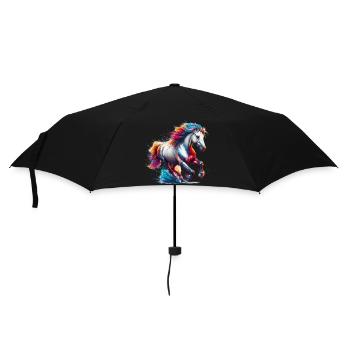 Cheval - Parapluie standard - noir - Devant
