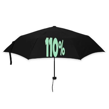 One Hundred and 10 Percent - Umbrella (small) - black - Front