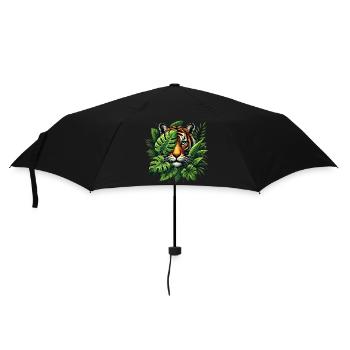 Tiger in the jungle with wilderness and nature - Umbrella (small) - black - Front
