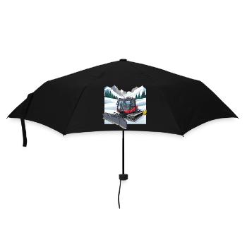 Snow groomer clearing - Umbrella (small) - black - Front