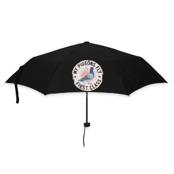 Taubenzüchter Renntauben Tauben Shirt - Regenschirm (klein) - Schwarz - Vorne