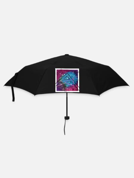 Abstrakte Kunst - Regenschirm (klein) - Schwarz